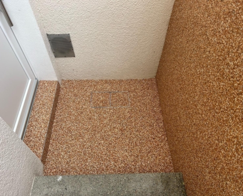 Sanierung Steinteppich Abgang Keller