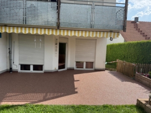 Steinteppich Terrasse nachher