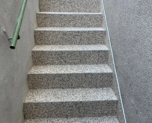 Sanierung Treppe Steinteppich Nachher